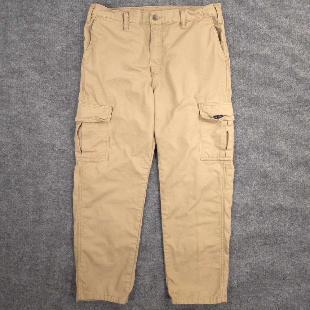 Tyndale FR Cargo Pants Mens 36X30 Khaki Flame Resistant Arc Rated Canvas Work